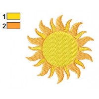 Sun Embroidery Design 03